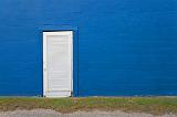 White Door Blue Wall_30263